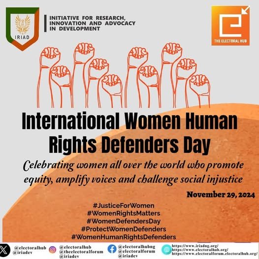 International Women Human Rights Defenders Day