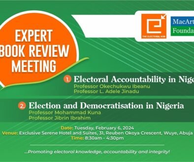 Expert Book Review Meeting on Electoral Accountability in Nigeria and Election and Democratisation in Nigeria