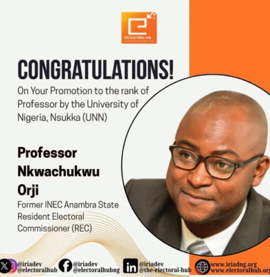 Congratulation Professor Nkwachukwu Orji