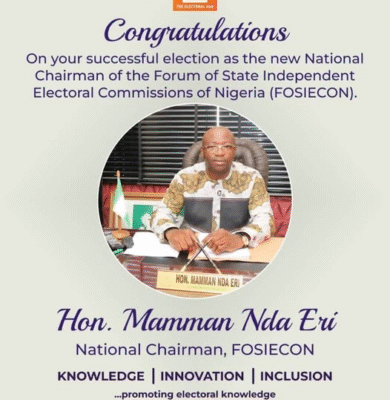 Congratulations Hon. Mamman Nda Eri