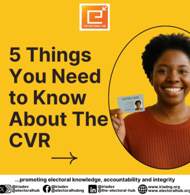 The visual highlights 5 key things you need to know about the Continuous Voter Registration (CVR)