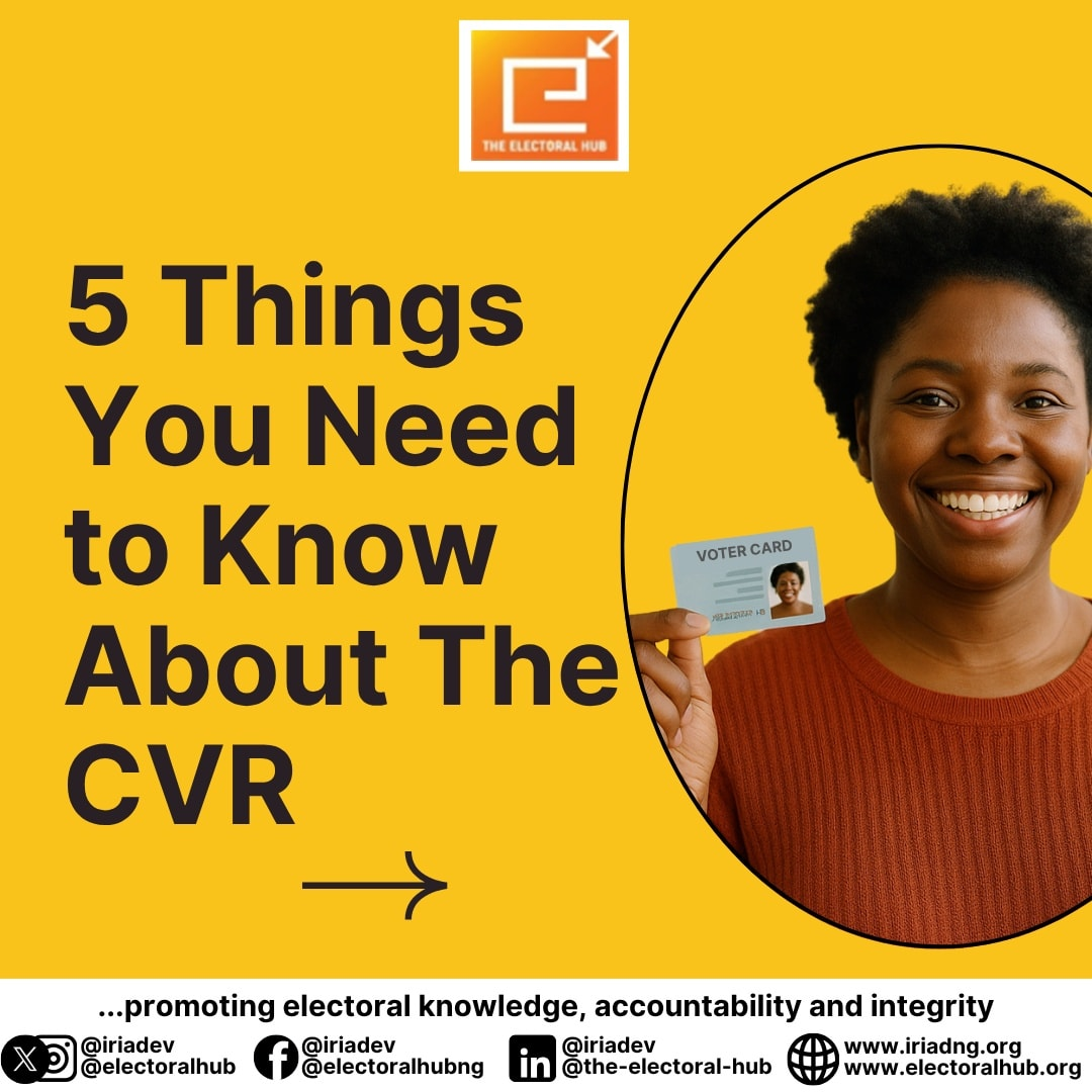 The visual highlights 5 key things you need to know about the Continuous Voter Registration (CVR)