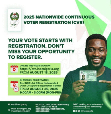 2025 NATIONWIDE CONTINUOUS VOTER  REGISTRATION