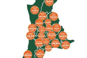SUMMARY OF VOTERS BY LGA MAP