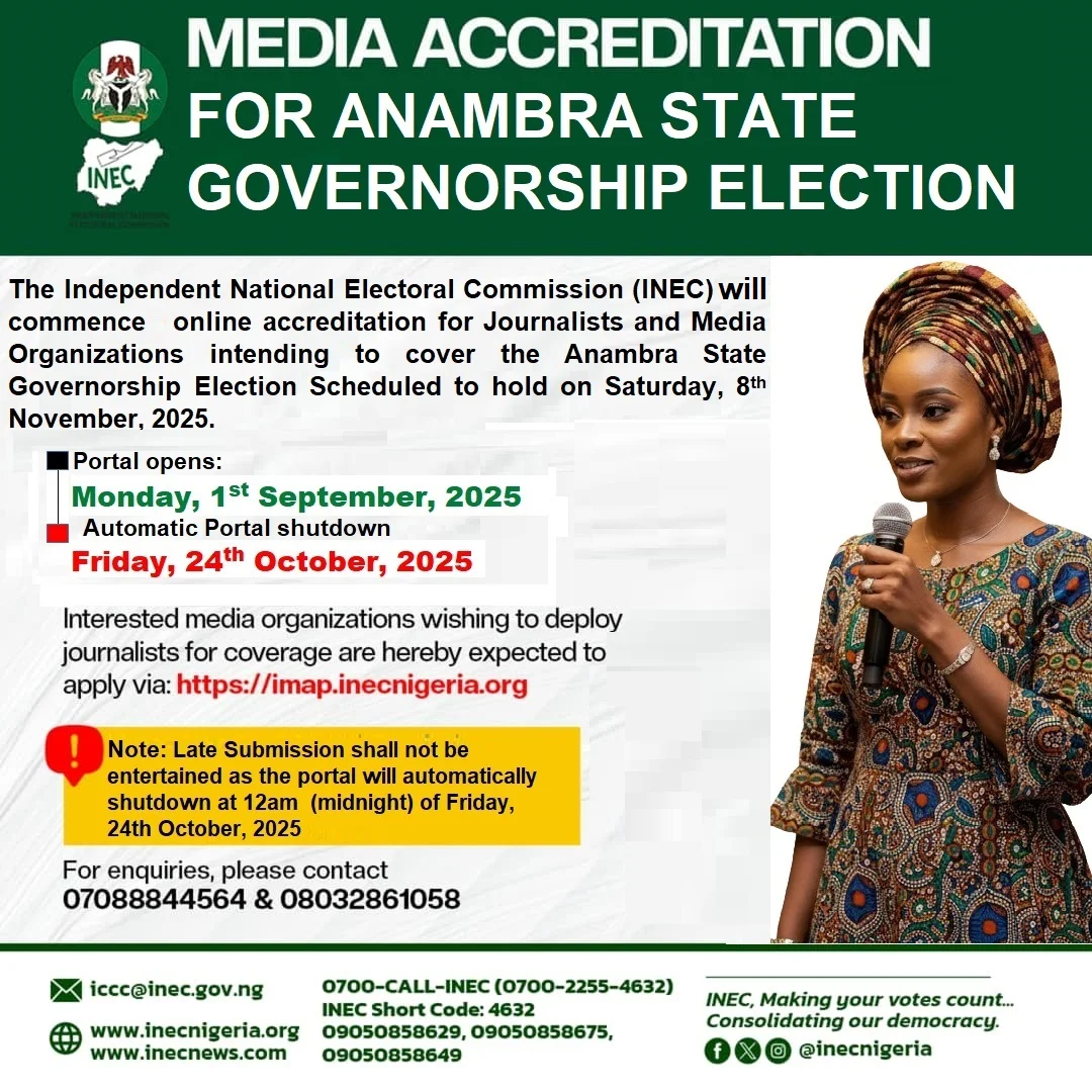 Media Accreditation for Anambra State Governorship Election