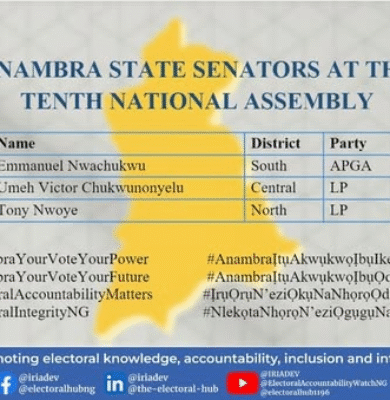 Anambra State Senators at the Tenth National Assembly