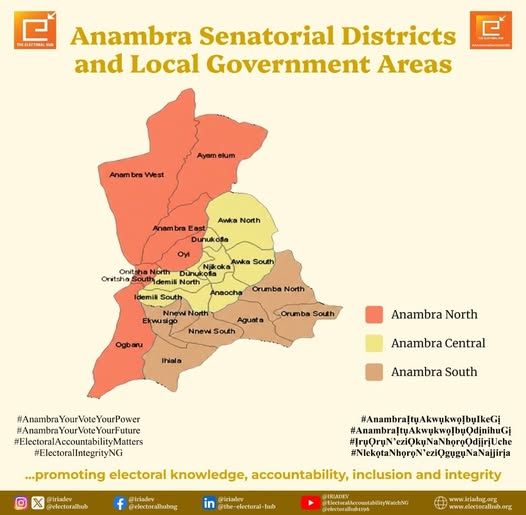 Anambra Senatorial Districts and Local Government Areas