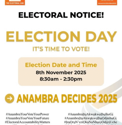 Anambra Decides 2025 Election Day.